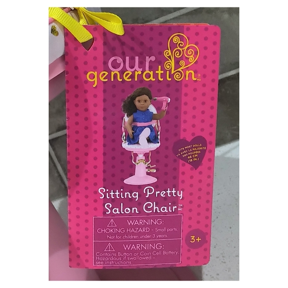 NWT Our Generation Sitting Pretty Salon Chair for 18" Dolls - Picture 6 of 6